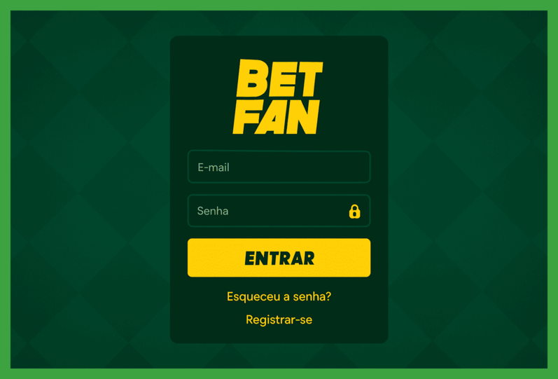Criar uma nova Conta no plataforma BETFAN